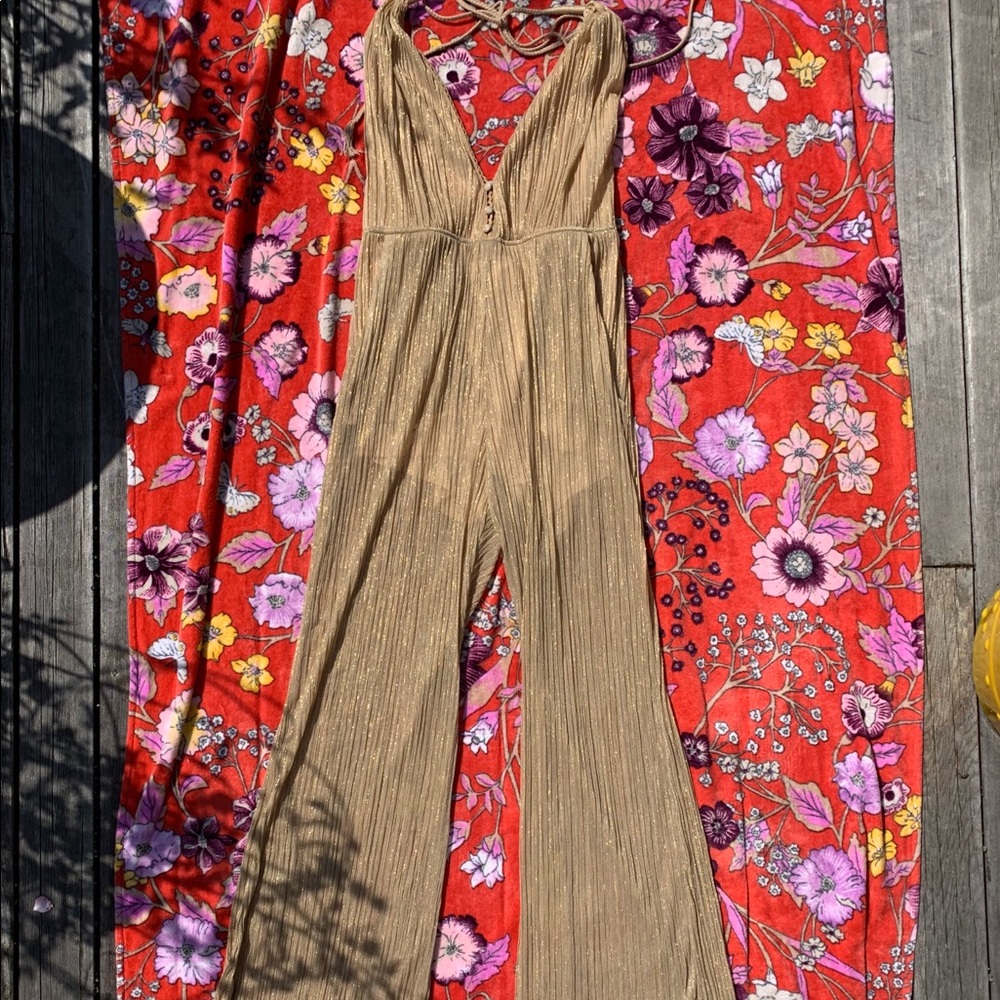 Spell & the Gypsy Collective Liquid Gold Jumpsuit - Picture 3 of 7
